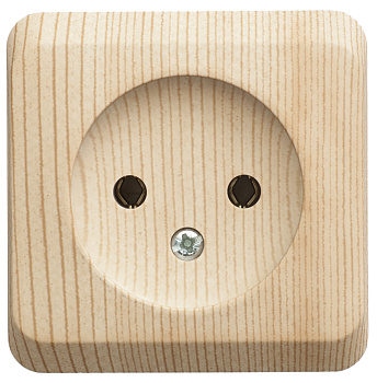 Розетка одинарная ЭТЮД SE накладная сосна в Уссурийске