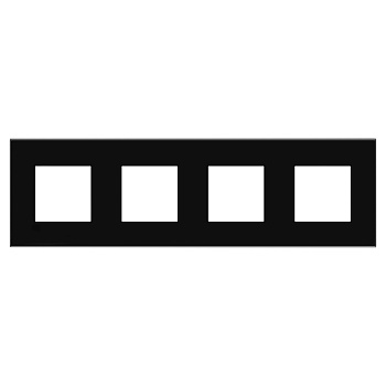 Рамка Avanti "Черный квадрат", 4 поста (8 мод.) DKC в Уссурийске