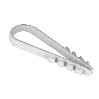 Дюбель-хомут для круглого кабеля (19-25мм) белый (100шт.) EKF PROxima в Уссурийске