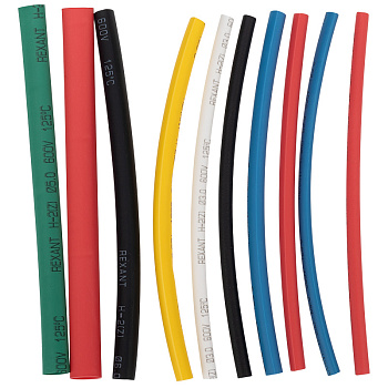 Термоусаживаемые трубки AUTO 2:1 (10шт.) REXANT в Уссурийске