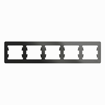 Рамка пятиместная Glossa SE антрацит в Уссурийске