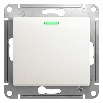 Переключатель одноклавишный Glossa SE с подсветкой перламутр в Уссурийске