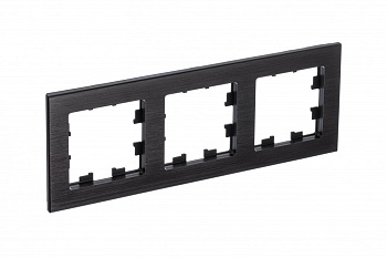 Рамка тройная AtlasDesign Nature SE металл оникс в Уссурийске