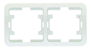 Рамка двойная МИМОЗА MAKEL белая в Уссурийске