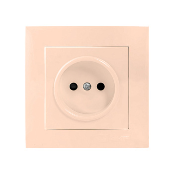 Валенсия розетка 1-местная б/з 10А кремовая с защитными шторками EKF PROxima в Уссурийске