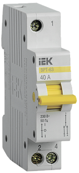 Выключатель-разъединитель трехпозиционный ВРТ-63 1P 40А IEK в Уссурийске