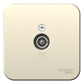 Розетка телевизионная BLANCA SE накладная с изоляционной пластиной молочная в Уссурийске