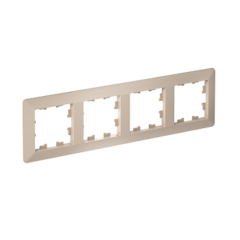 Рамка четырехместная AtlasDesign AIR SE ПЕСОЧНЫЙ/дымчатая белая в Уссурийске