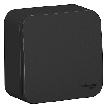 Переключатель одноклавишный BLANCA SE накладной с изоляционной пластиной антрацит в Уссурийске