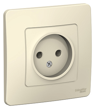 Розетка одинарная BLANCA SE молочная в Уссурийске