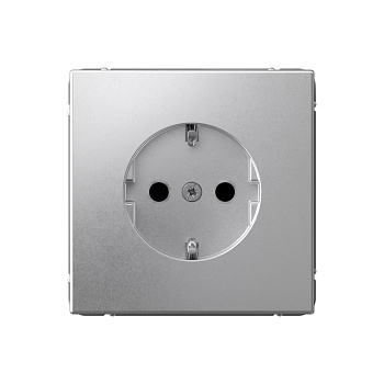 ARTGALLERY РОЗЕТКА с заземлением со шторками, 16А, механизм, АЛЮМИНИЙ в Уссурийске