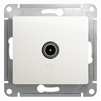 Розетка телевизионная проходная 4DB Glossa SE перламутр в Уссурийске