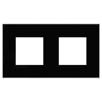 Рамка Avanti "Черный квадрат", 2 поста (4 мод.) DKC в Уссурийске