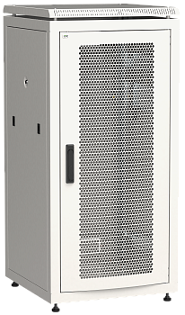 ITK Шкаф сетевой 19" LINEA N 24U 600х600 мм перфорированная передняя дверь серый в Уссурийске