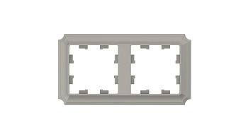 Рамка двойная AtlasDesign SE Antique шампань в Уссурийске