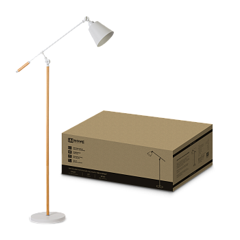 Светильник напольный под лампу ТНО 01К-Е27Б 230В белый плафон, белый корпус IN HOME в Уссурийске