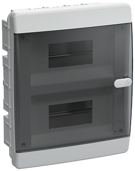 UNION Compact Корпус пластиковый ЩРВ-П-18 IP41 черная прозрачная дверь IEK в Уссурийске