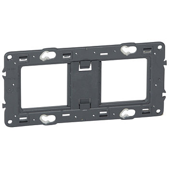 Суппорт Legrand MOSAIC 4 модуля для крепления на винтах белый в Уссурийске