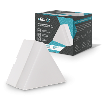 Светильник-коннектор треугольный ДБО-ТР-LINE 10Вт 230В 4000К белый NEOX в Уссурийске