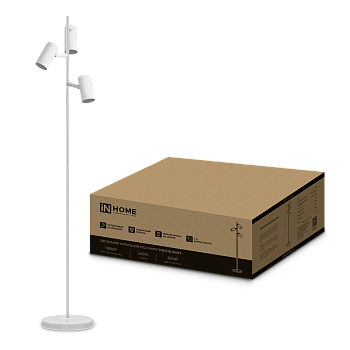 Светильник напольный под лампу ТНО 07-3хGU10-WW 230В белый плафон, белый корпус IN HOME в Уссурийске