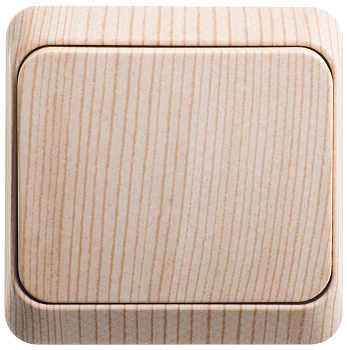 Выключатель одноклавишный ЭТЮД SE накладной сосна в Уссурийске