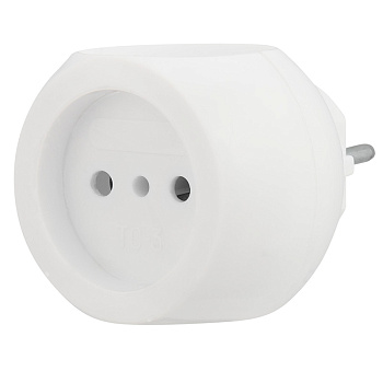 Тройник электрический "Шар", 6А б/з, 220В, белый REXANT в Уссурийске