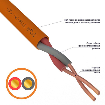 Кабель огнестойкий REXANT КПСнг(А)-FRLS 1x2x0,75 мм² в Уссурийске