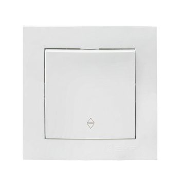 Выключатель проходной одноклавишный Валенсия EKF белый в Уссурийске