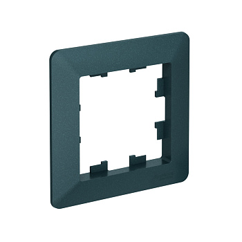 Рамка одинарная AtlasDesign AIR SE ИЗУМРУД/дымчатая черная в Уссурийске