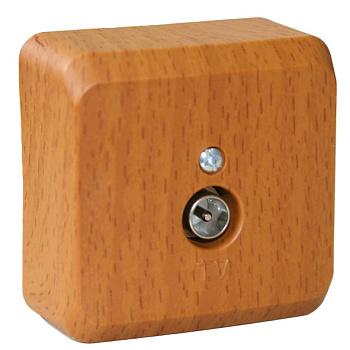 Розетка телевизионная ЭТЮД SE накладная бук в Уссурийске