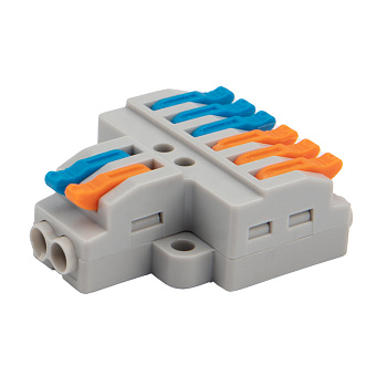 Разветвительная клемма REXANT с рычажком 2-6 0,08-4 мм с монтажной площадкой в Уссурийске