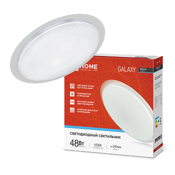 Светильник светодиодный серии DECO GALAXY 48Вт 230В 6500К 4320Лм 450х68мм IN HOME в Уссурийске