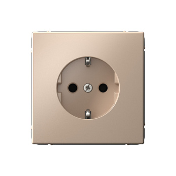 ARTGALLERY РОЗЕТКА с заземлением со шторками, 16А, механизм, ПЕСОЧНЫЙ в Уссурийске